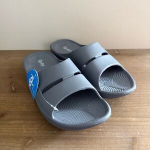 NWT gray Floopi cushion rubber Sophie Comfort Slide Sandals Size 8